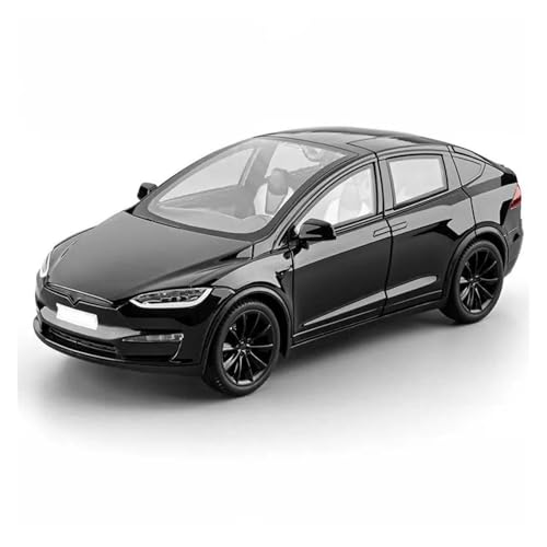 JINGDEE Dekoratives Automodell 1:24 for Modell X SUV Diecast Metall Legierung Sammlung Auto Modell Wohnzimmer Dekoration perfekt zum Verschenken(Black) von JINGDEE