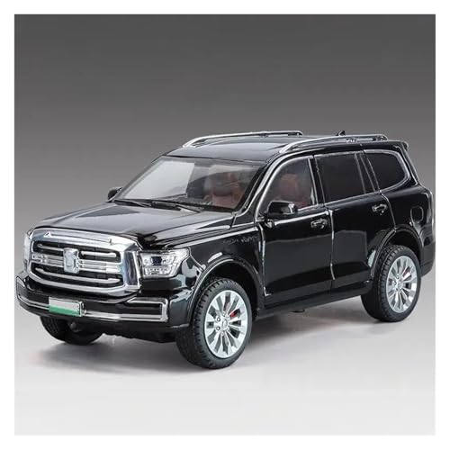 JINGDEE Dekoratives Automodell 1:24 for Tank 500 Hi4-T Diecast Metall Legierung Neue Energie SUV Off Road Auto Modell Kaminsims Dekoration perfekt zum Verschenken(Black) von JINGDEE