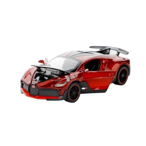 JINGDEE Dekoratives Automodell 1:32 for Divo Diecast Legierung Proportional Sport Auto Modell Urlaub Party Geschenk perfekt zum Verschenken(Red) von JINGDEE