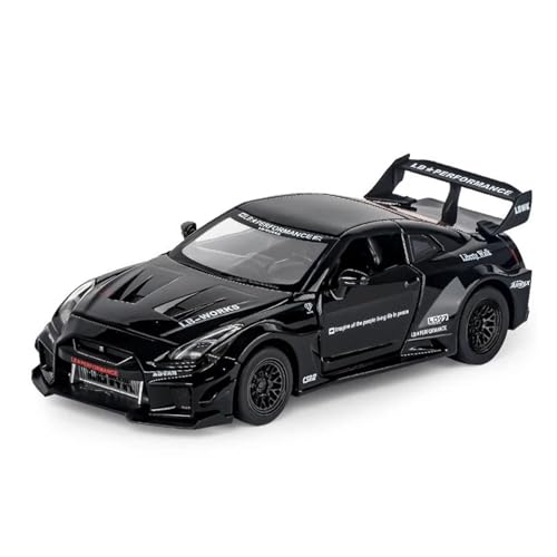 JINGDEE Dekoratives Automodell 1:32 for GT-CSR2 Diecast Legierung Display Sport Auto Modell Arbeitsbereich Dekoration perfekt zum Verschenken(Black) von JINGDEE