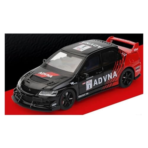 JINGDEE Dekoratives Automodell 1:32 for Lancer Evolution Diecast Metall Legierung Sammlung Sport Auto Modell Moderne Stil Dekoration perfekt zum Verschenken(Black red) von JINGDEE