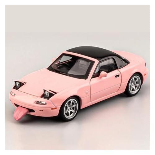JINGDEE Dekoratives Automodell 1:32 for MX5 Diecast Metall Legierung Öffnende Tür Auto Modell Dekorative Ornament perfekt zum Verschenken(Pink) von JINGDEE