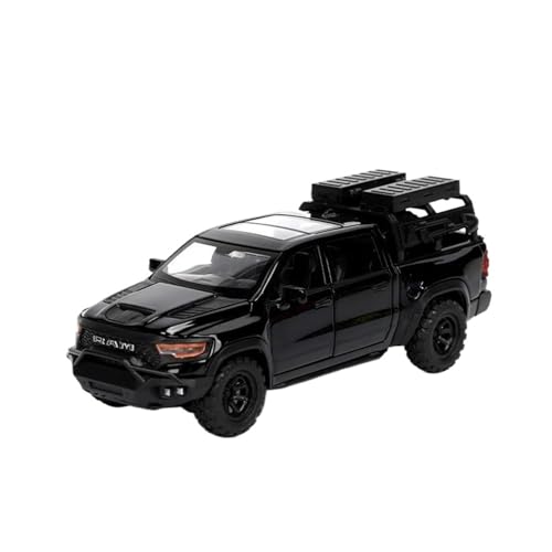 JINGDEE Dekoratives Automodell 1:32 for RAM Mammoth LKW Diecast Legierung Off Road SUV Auto Modell Industriellen Stil Dekoration perfekt zum Verschenken(Black) von JINGDEE