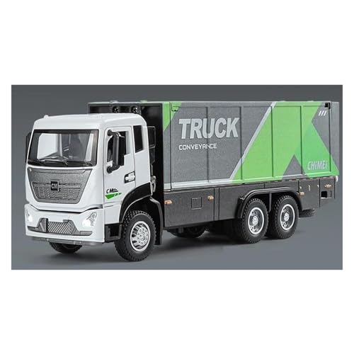 JINGDEE Dekoratives Automodell 1:32 for Spannweite Container LKW Diecast Metall Legierung Display Auto Modell Industriellen Stil Dekoration perfekt zum Verschenken(Green) von JINGDEE