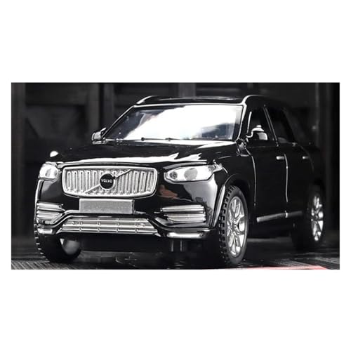 JINGDEE Dekoratives Automodell 1:32 for XC90 SUV Diecast Metall Legierung Leuchtende Auto Modell Moderne Stil Dekoration perfekt zum Verschenken(Black) von JINGDEE