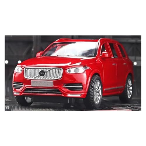 JINGDEE Dekoratives Automodell 1:32 for XC90 SUV Diecast Metall Legierung Leuchtende Auto Modell Moderne Stil Dekoration perfekt zum Verschenken(Red) von JINGDEE