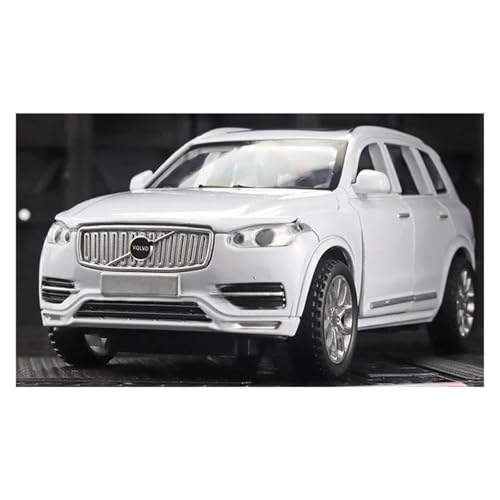 JINGDEE Dekoratives Automodell 1:32 for XC90 SUV Diecast Metall Legierung Leuchtende Auto Modell Moderne Stil Dekoration perfekt zum Verschenken(White) von JINGDEE