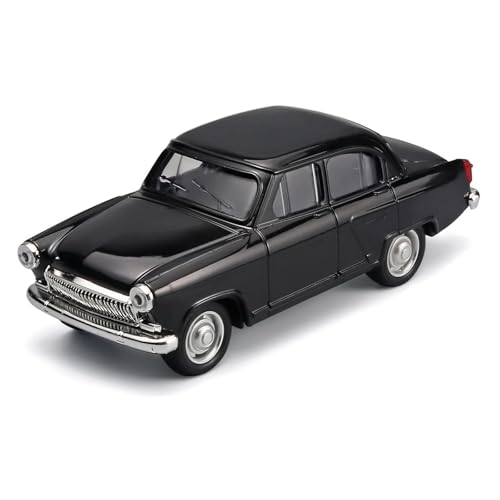 JINGDEE Dekoratives Automodell 1:43 for Wolga GAZ-21 Diecast Metall Legierung Vintage Auto Modell Klassische Stil Dekoration perfekt zum Verschenken(Black) von JINGDEE