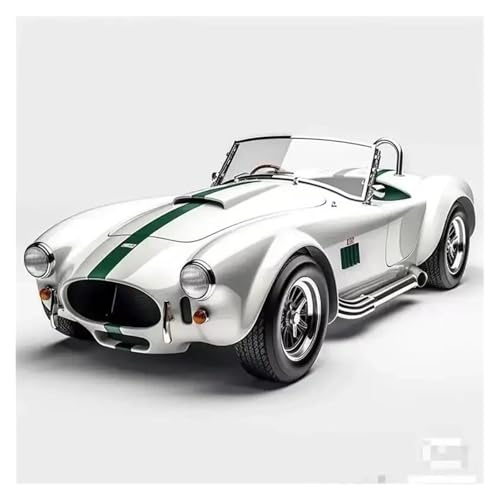 JINGDEE Dekoratives Automodell 1:64 for Shelby 427 Diecast Miniatur Vintage Auto Modell Klassische Stil Dekoration perfekt zum Verschenken(White) von JINGDEE