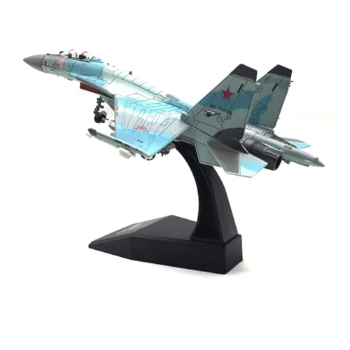 JINGDEE Modellflugzeuge im Displaymaßstab 1/100 for Russische Su-35 Kämpfer Simulation Modell Miniatur Metall Legierung Flugzeug Urlaub Party Geschenk Geeignet zum Verschenken(Blue) von JINGDEE