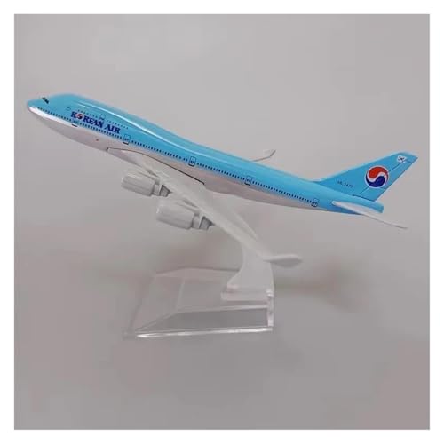 JINGDEE Modellflugzeuge im Displaymaßstab 1/400 for Korea B747 Legierung Metall Flugzeug Modell Miniatur Skala Flugzeug Sammlung Souvenir Geeignet zum Verschenken von JINGDEE