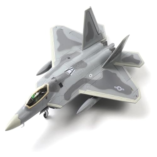 JINGDEE Modellflugzeuge im Displaymaßstab 1/72 for F-22 US Air Force Legierung Kampfflugzeug Modell Militär Simulierte Flugzeug Sammlung Souvenir Geeignet zum Verschenken von JINGDEE