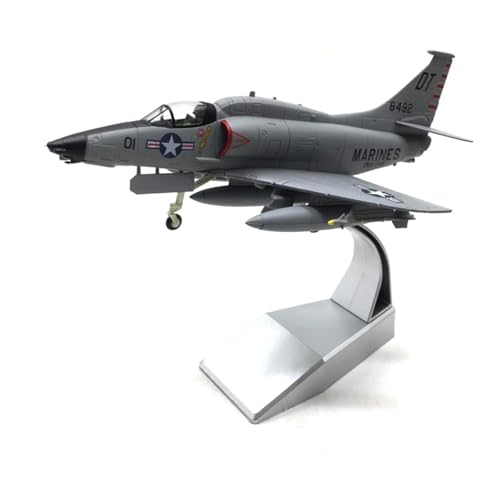 JINGDEE Modellflugzeuge im Displaymaßstab 1:100 for USMC Skyhawk A-4 Kampfflugzeug Legierung Militär Simulierte Flugzeug Modell Sammlung Souvenir Geeignet zum Verschenken von JINGDEE