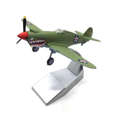 JINGDEE Modellflugzeuge im Displaymaßstab 1:72 for P-40 Tomahawk Kampfflugzeug Modell US Kolben Legierung Display Sammler Flugzeug Urlaub Geschenk Geeignet zum Verschenken von JINGDEE