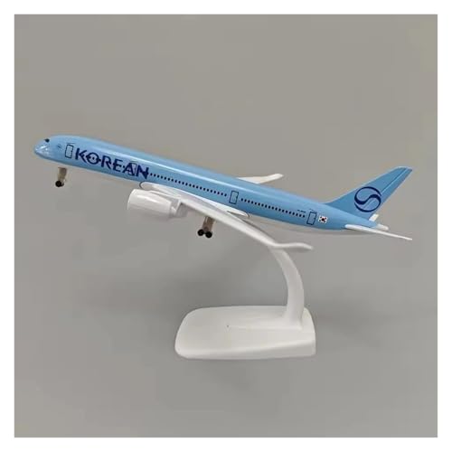 JINGDEE Modellflugzeuge im Displaymaßstab 20CM for Korean Airlines A350 Flugzeug Druckguss Metall Legierung Fertig Flugzeug Modell Sammlung Souvenir Geeignet zum Verschenken von JINGDEE