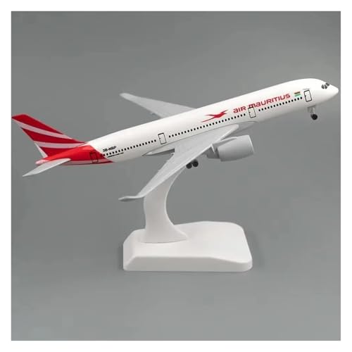 JINGDEE Modellflugzeuge im Displaymaßstab 20cm 1:400 for Air Mauritius A350 Flugzeug Legierung Metall Flugzeug Modell Konferenz Tisch Ornament Geeignet zum Verschenken von JINGDEE