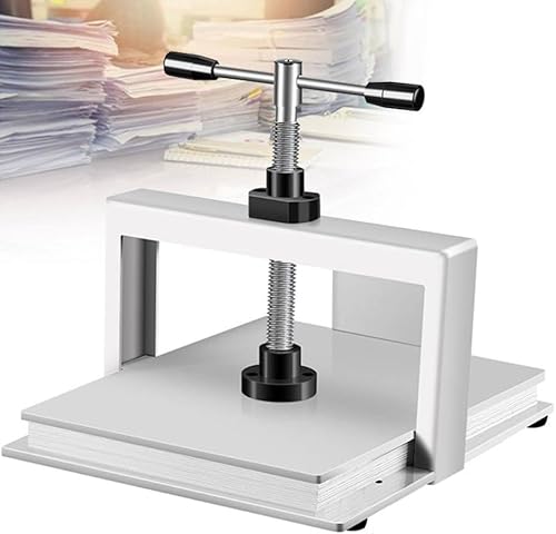 JINGEDD Buchpressmaschine für Papier im A3/A4-Format, Glättungsmaschine, 15 cm dick, Stahlrahmen, Manu-Flachpapierpresse, Papierherstellung, Buchpresse,A3 von JINGEDD