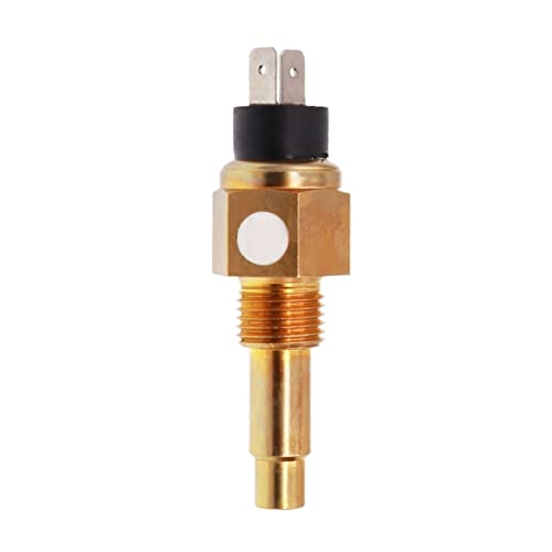 JINGERL 52 mm 3-in-1-Wassertemperatur-Öldruck-Spannungs-Multifunktionsanzeige mit rotem Hintergrundbeleuchtungsalarm, passend for Boot, Yacht, Wohnmobil (Colore : Water temp sensor 3) von JINGERL