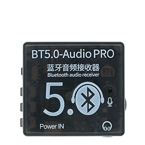 JINGERL Mini Bluetooth 5.0 Decoder Board Audio Receiver BT5.0 PRO MP3 Verlustloser Player Wireless Stereo-Musikverstärker-Modul mit Fall (Color : BT5.0 Pro with Case) von JINGERL