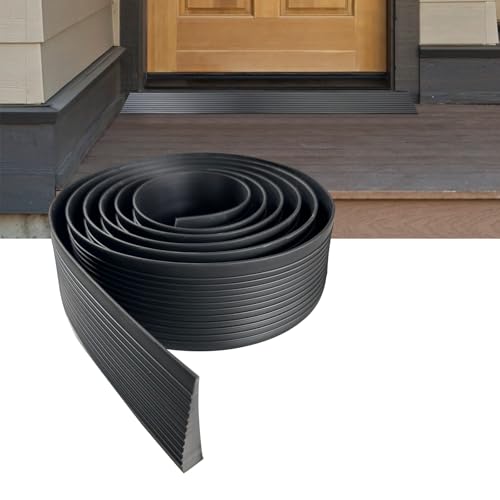 Türschwellenrampe PVC Rollstuhlrampe 200x5x1cm Selbstklebend Schwellenrampe Gummirampe Auffahrrampe für Rollstuhl, Kinderwagen, Rollator oder e Scooter Türschwellenrampe PVC Rollstuhlrampe 200x5x1cm Selbstklebend Schwellenrampe Gummirampe Auffahrrampe für Rollstuhl, Kinderwagen, Rollator oder e Scooter von JINGHANGER