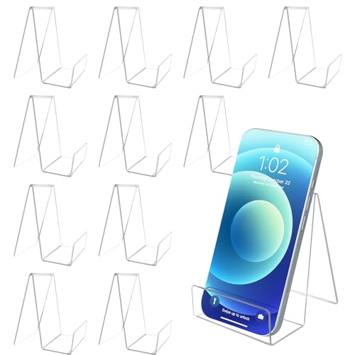 JINGIHE 12Pcs Acryl Buch Stand mit Leiste, 4 x 3 in klar Staffelei Display Stand, Kunst Display Halter für CD Fotorahmen Album Platte Postkarte Kunstwerk Tablet Bild im Haus Büro Schule Tabelle JINGIHE 12Pcs Acryl Buch Stand mit Leiste, 4 x 3 in klar Staffelei Display Stand, Kunst Display Halter für CD Fotorahmen Album Platte Postkarte Kunstwerk Tablet Bild im Haus Büro Schule Tabelle von JINGIHE