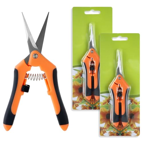 JINGIHE 3 Stücke Gartenschere Pflanzenschere, Gerade Rosenschere Trimmschere, Profi Ernteschere Blumenschere Für Blumen Gemüse Früchte Pflanzen Blätter Bonsai Rosen JINGIHE 3 Stücke Gartenschere Pflanzenschere, Gerade Rosenschere Trimmschere, Profi Ernteschere Blumenschere Für Blumen Gemüse Früchte Pflanzen Blätter Bonsai Rosen von JINGIHE