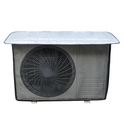 JINGJIAOPLSD Klimaanlage Abdeckung mit Lüftungsgitter und Gurt, Klimaanlage Abdeckung Wärmeisolierend, Geräuschreduzierend, Staubdicht, Wasserdicht(90x62x38cm/35.4x24.4x15in) von JINGJIAOPLSD