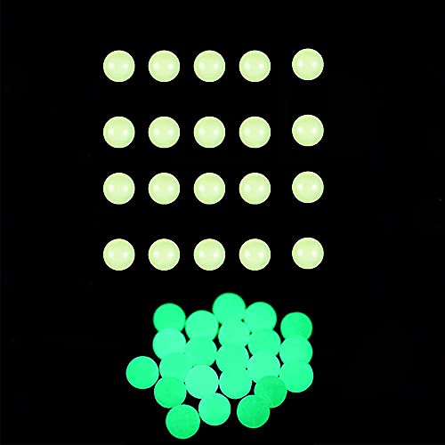 20 PCS - Quarzperlenkugeln UV-reaktive Quarzkugeln, 6 mm Außendurchmesser Quarzkugeln leuchten im Dunkeln ，Glühende Quarzkugeln für Glas-Hookah Quarzknallkörper (Green) von JINGJIN