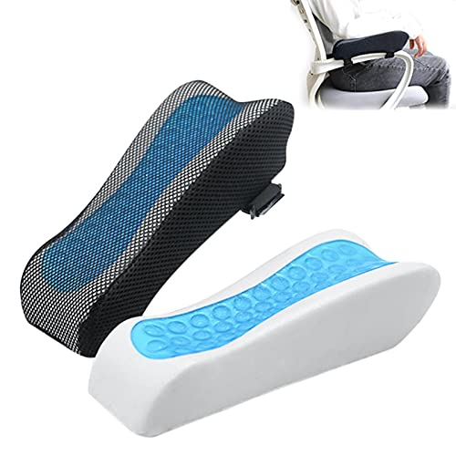 JINGLING 1 Stück Stuhl Armlehne Polster, Memory Foam Anti-Rutsch Ellbogen Kissen, Druckentlastung Bürostuhl Gaming Stuhl Armlehne Pads, Universelle Stuhl Armlehne Abdeckungen Kissen von JINGLING