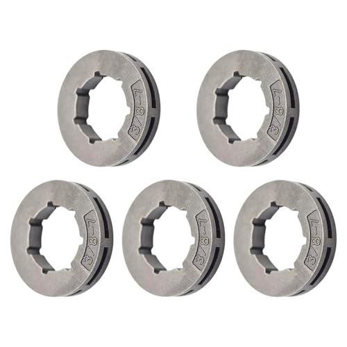 JINGLING 3/8-7 Zahn Kleines Keil Kettenrad, 5er Set Kettenrad Ersatzteil, 3/8-7 Zahn Schneidzubehör Ersatz für Kettentrieb Motoren Rasenmächer von JINGLING
