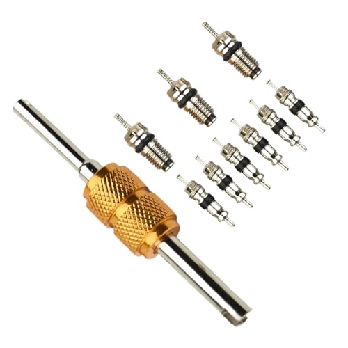 JINGLING AC Ventilkern Satz - Kfz-Klimatisierung Ventileinsatz Entferner Und Installationswerkzeug - Präzisionsset Mit 10 Ventilkernen Für Kfz-Klimaanlagen Und Wohnmobile JINGLING AC Ventilkern Satz - Kfz-Klimatisierung Ventileinsatz Entferner Und Installationswerkzeug - Präzisionsset Mit 10 Ventilkernen Für Kfz-Klimaanlagen Und Wohnmobile von JINGLING