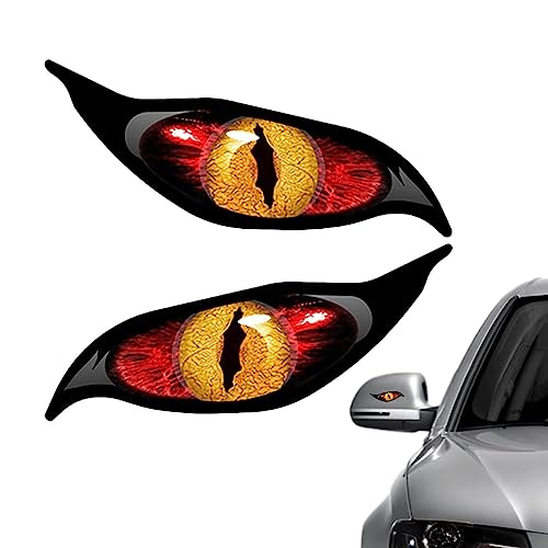 JINGLING Auto-Seitenspiegel-Aufkleber - Auge Auto Aufkleber Spiegel Aufkleber | 2 Stück Reflektierende Augenaufkleber Decken Gruselige Simulation Katzenaugenaufkleber Ab JINGLING Auto-Seitenspiegel-Aufkleber - Auge Auto Aufkleber Spiegel Aufkleber | 2 Stück Reflektierende Augenaufkleber Decken Gruselige Simulation Katzenaugenaufkleber Ab von JINGLING