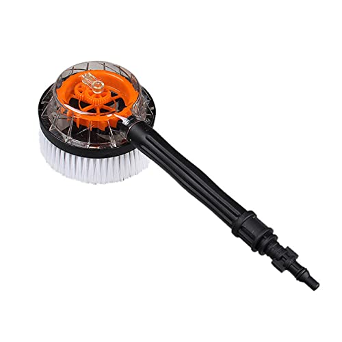JINGLING Autowaschbürste, rotierende Reinigungsbürste, rund, Hochdruckreiniger, mit Adapter, kompatibel mit Hochdruckreiniger Kärcher Serie K2-k7 von JINGLING
