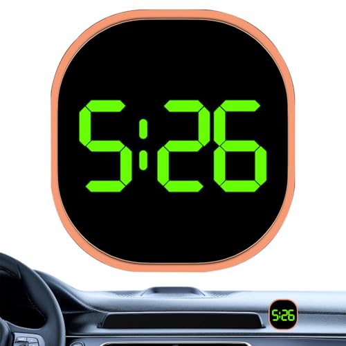 JINGLING Digitale Uhr für Auto | Stoppuhr selbstklebend für Fahrzeug mit digitaler LCD-Anzeige, kompakte Armaturenbrettuhr mit klarer Anzeige, universelles Innenzubehör für von JINGLING