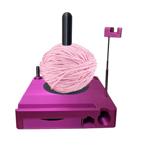 JINGLING Drehgarnhalter für Spulen, Garnspulenbox - Spinner Easy Release Yarn Spool Halter | Häkelspeicher Multifunktional Strickbefestigung für en Mutter Handwerk JINGLING Drehgarnhalter für Spulen, Garnspulenbox - Spinner Easy Release Yarn Spool Halter | Häkelspeicher Multifunktional Strickbefestigung für en Mutter Handwerk von JINGLING