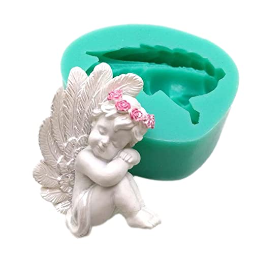 JINGLING Engelförmige Silikonform - 3D Mehrzweck- -Kuchenform - Cupcake Dekorationswerkzeug - Engel Baby Silikon-Harz-Form JINGLING Engelförmige Silikonform - 3D Mehrzweck- -Kuchenform - Cupcake Dekorationswerkzeug - Engel Baby Silikon-Harz-Form von JINGLING