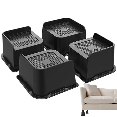 JINGLING Erhöhung für Bettrahmen, robuste Betterhöhungen – Betterhöhung in L-Form, robuste Bettaufzüge für Schlafzimmer, Schlafsäle, Büros, Betten, Sofas von JINGLING