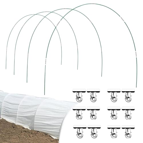 JINGLING Gartenbogen Für Reihenschutz,Rostfester Netzhalter Für Gartenabdeckung - Gebogene Schutzstäbe Für Gartenbeete Gemüse Erdbeeren Kohl von JINGLING