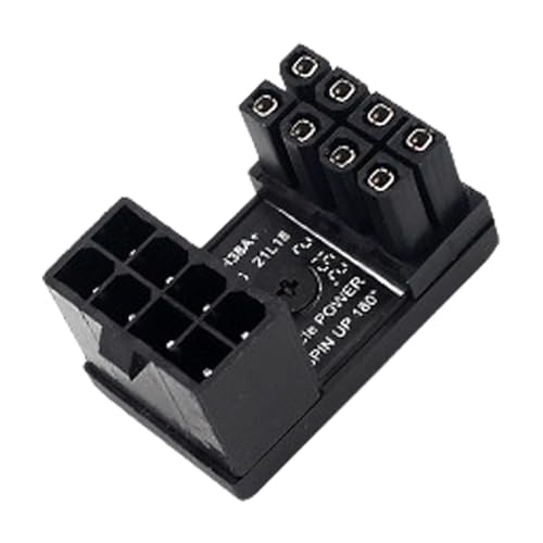 JINGLING Grafikkartenanschluss für Laptop - 6/8-Pin-Stecker-Netzteil | 180-Grad-Winkeladapter-Lenkanschlussplatine, GPU-Adapter für Desktop-PC-Grafikkarte von JINGLING