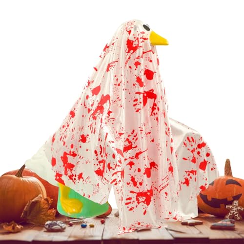 JINGLING Gruselige Halloween-Dekorationen | Gruselige Geisterente Halloween-Dekoration | Gruselige Blutige Statue Ornament 58 cm für Büro Aktivitäten Party Versammlung Ausstellung Tisch von JINGLING
