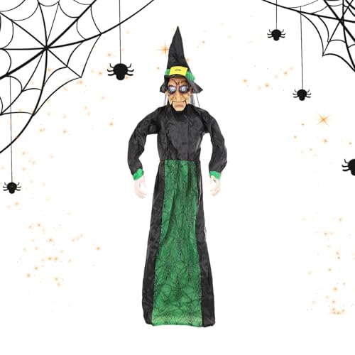 JINGLING Halloween Dekoration Hexen Für Draußen,Geräuschaktivierte Grusel-Flughexe Für Draußen - Gruselige Outdoor Halloween-Dekorationen für Maskenbälle Garten- und Hofeingang JINGLING Halloween Dekoration Hexen Für Draußen,Geräuschaktivierte Grusel-Flughexe Für Draußen - Gruselige Outdoor Halloween-Dekorationen für Maskenbälle Garten- und Hofeingang von JINGLING