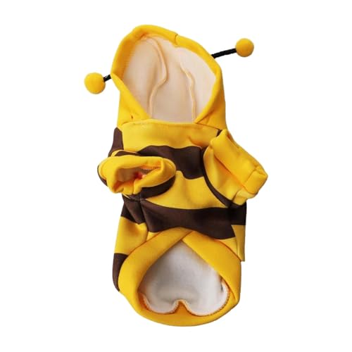 JINGLING Halloween-Kostüm für Biene für Haustiere, Halloween-Kostüme für Hunde und – Kostüm mit Biene, Halloween, Hoodies für Haustiere | von JINGLING
