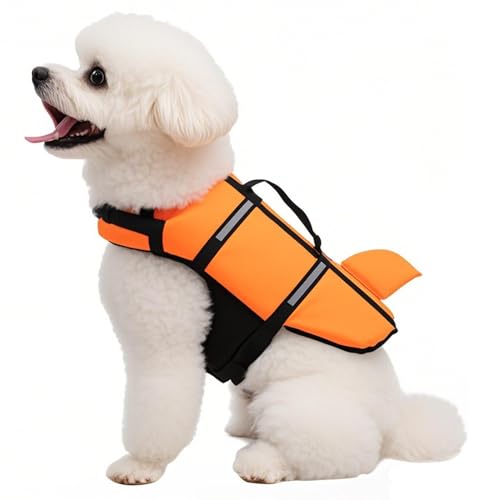 JINGLING Hundeschwimmweste | Schwimmweste Für Welpen Mit Auftriebshilfe - Schwimmanzug Mit Auftrieb, Sicherheitsweste Für Hunde Für Schwimmbad, Boot & von JINGLING