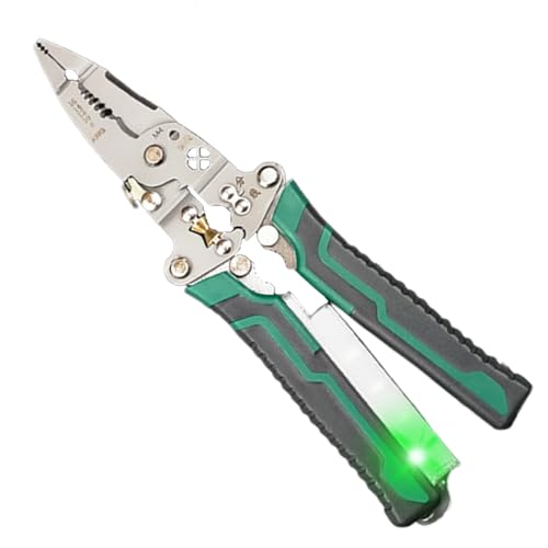 JINGLING Kabelabisolierer - Kabelabisolierer und Schneidzange - Ergonomischer Griff Crimpzange Präzision Für Haushalt Elektroinstallation Netzwerkkabel JINGLING Kabelabisolierer - Kabelabisolierer und Schneidzange - Ergonomischer Griff Crimpzange Präzision Für Haushalt Elektroinstallation Netzwerkkabel von JINGLING