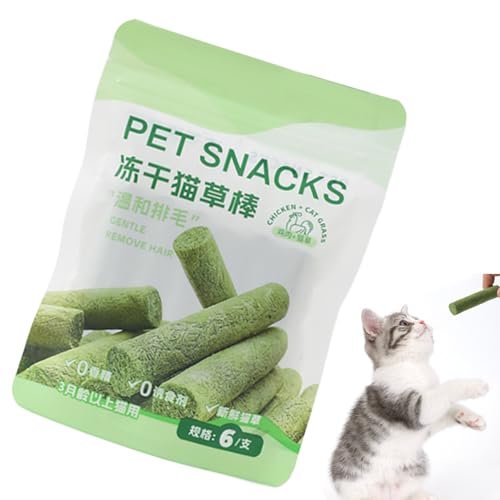 JINGLING Katzensnacks – Essbares Kauspielzeug für Kätzchen | Proteinreiche Stäbchen mit gefriergetrocknetem Huhn für ausgewachsene Katzen und Kätzchen, zum Lösen von Haarkugeln und von JINGLING
