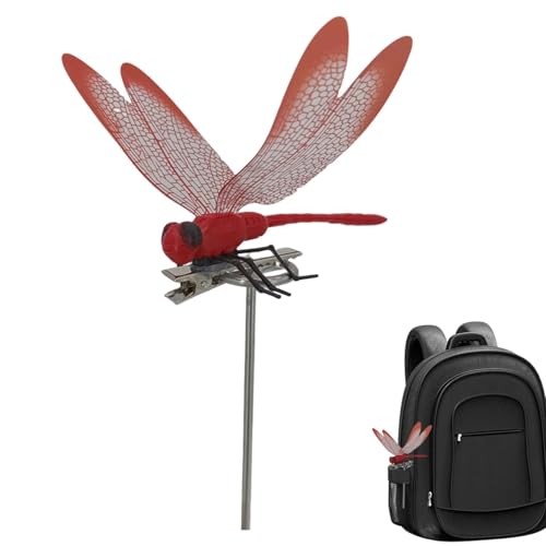 JINGLING Libellen-Clips, Dekoration für Gartenpfähle, Libellen-Deko, kreatives Ornament für Garten, Terrasse, Weg, wasserfest für die Weihnachtsdekoration, JINGLING Libellen-Clips, Dekoration für Gartenpfähle, Libellen-Deko, kreatives Ornament für Garten, Terrasse, Weg, wasserfest für die Weihnachtsdekoration, von JINGLING