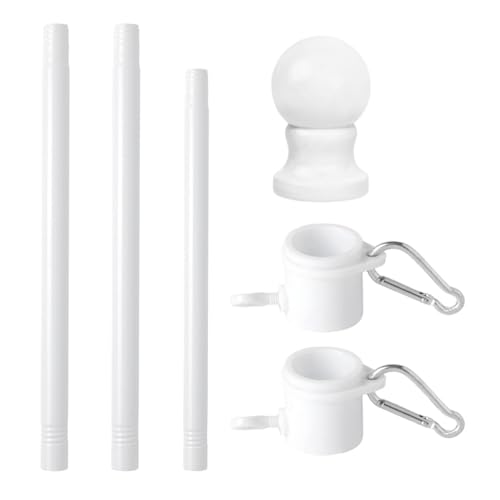 JINGLING Montageset für LKW-Flaggenmast, Fahnenmast aus Edelstahl | Vielseitig und robust für LKW, Fahnenmasten aus Edelstahl für den Außenbereich von JINGLING