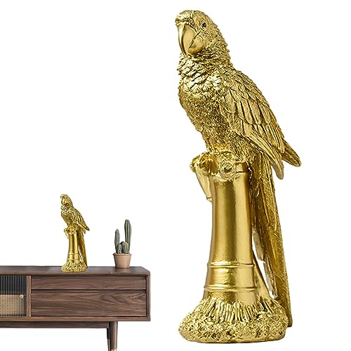 JINGLING Papagei Statue Home Decor,Sammlerfiguren Kakadu-Skulptur | Leichter Luxus-Stil, realistisches handbemaltes Kunstharz-Papageien- Leichter Luxus-Stil für Heimdekoration JINGLING Papagei Statue Home Decor,Sammlerfiguren Kakadu-Skulptur | Leichter Luxus-Stil, realistisches handbemaltes Kunstharz-Papageien- Leichter Luxus-Stil für Heimdekoration von JINGLING
