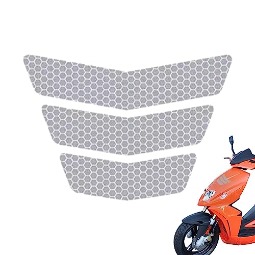 JINGLING Reflektierende Fahrradaufkleber,Reflektierende Aufkleber für Auto und Motorrad - Motorrad-Aufkleber und Aufkleber, 3 Stück für Motorrad, Fahrrad und Auto von JINGLING