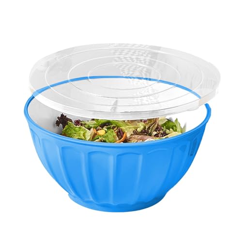 JINGLING Salatschüssel, bruchsicher, große Kapazität, 46 oz – spülmaschinen- und gefriergeeignete Schalen für Pommes Frites, Süßigkeitengerichte, Salatschüsseln, Party-Service von JINGLING